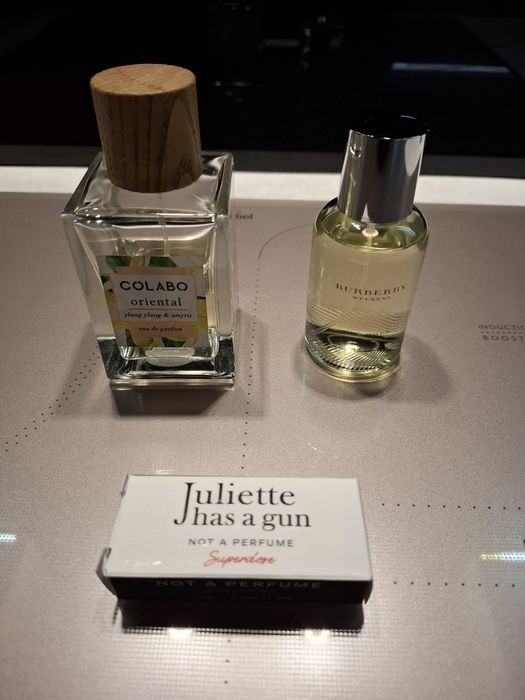 Zestaw perfum damskich 3: Burberry, Colabo, Juliette has a gun