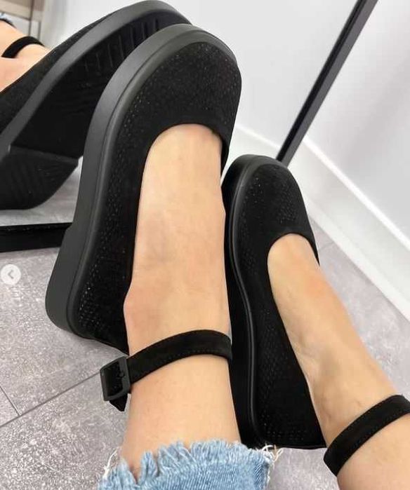 Босоніжки жіночі чорні замша р.36