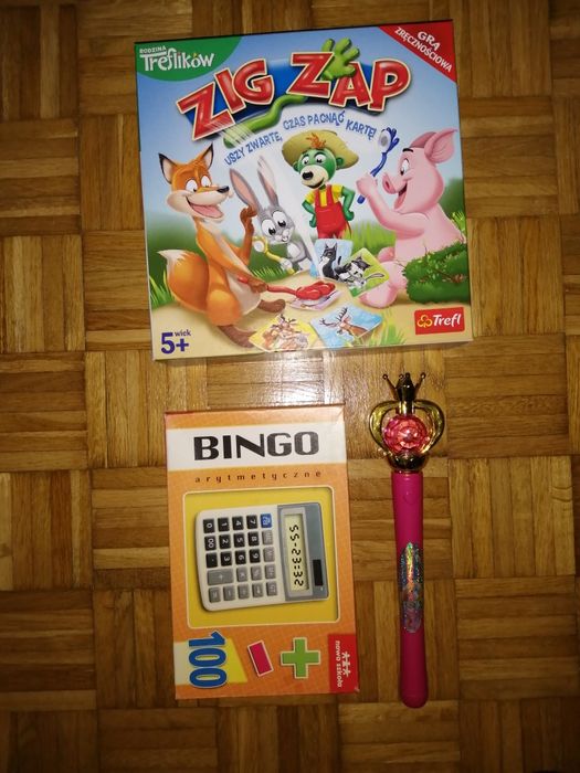 Gra Zig Zap, Bingo arytmetyczne, świecąca różdżka