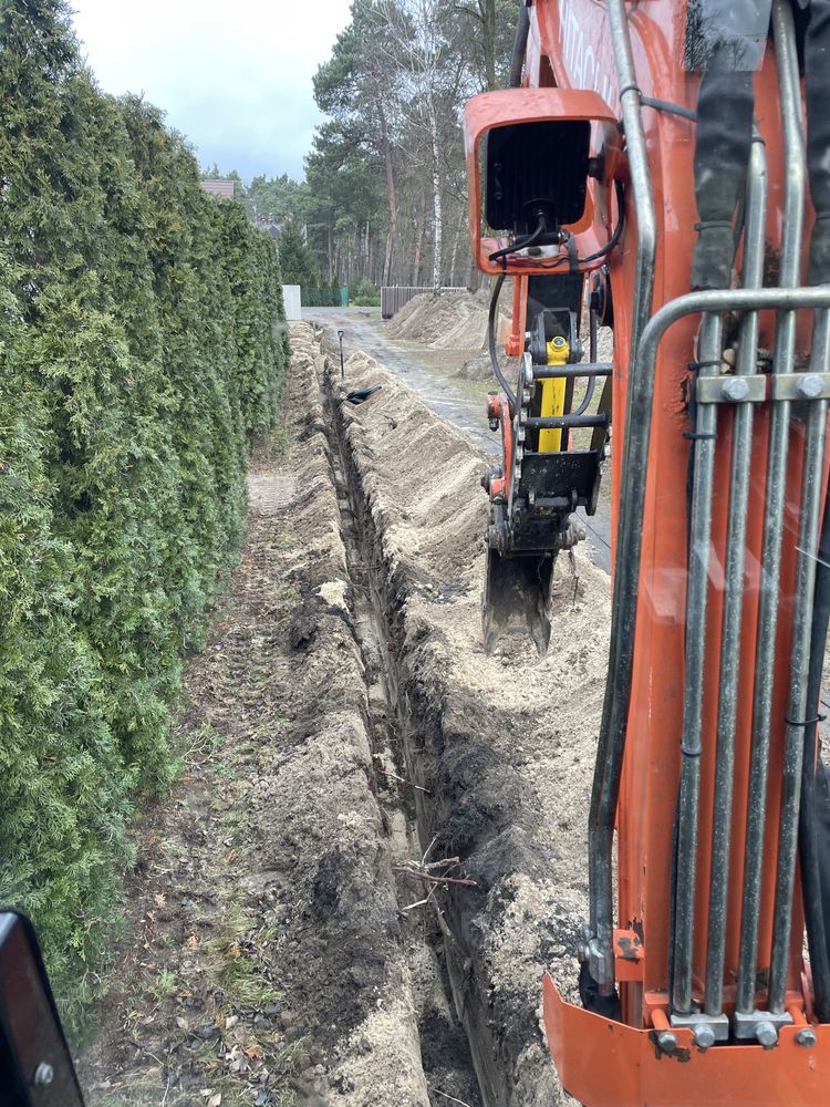 Usługi minikoparką 2,5 tony, wykopy, wyburzenia, czyszczenie działek