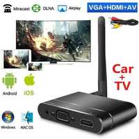 Wireless Home Airplay VGA + RCA Adaptador  Espelho Tela Espelhamento