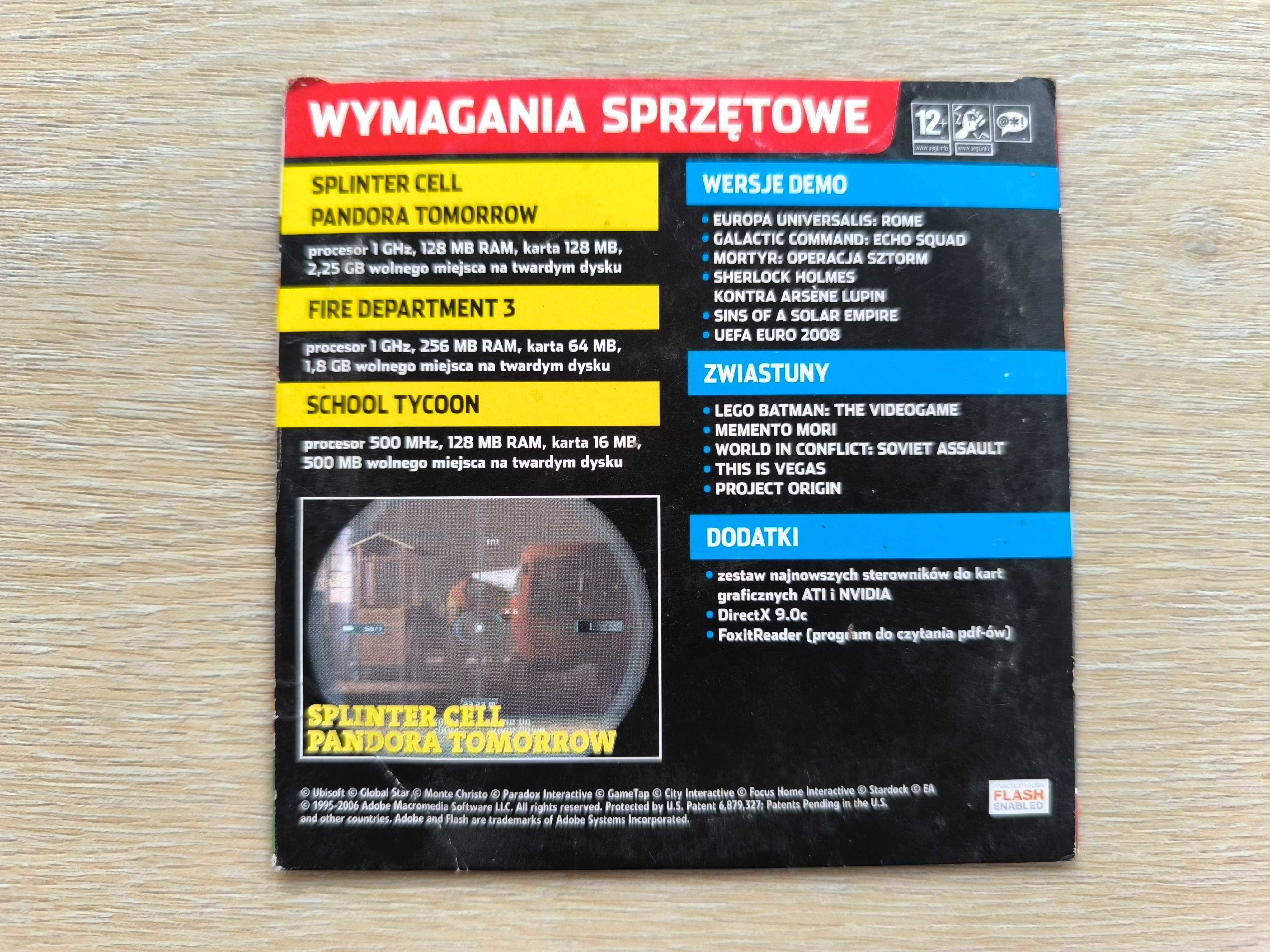 Fire Department 3 + School Tycoon + Splinter [PC] (PL) PLAY 06/2008