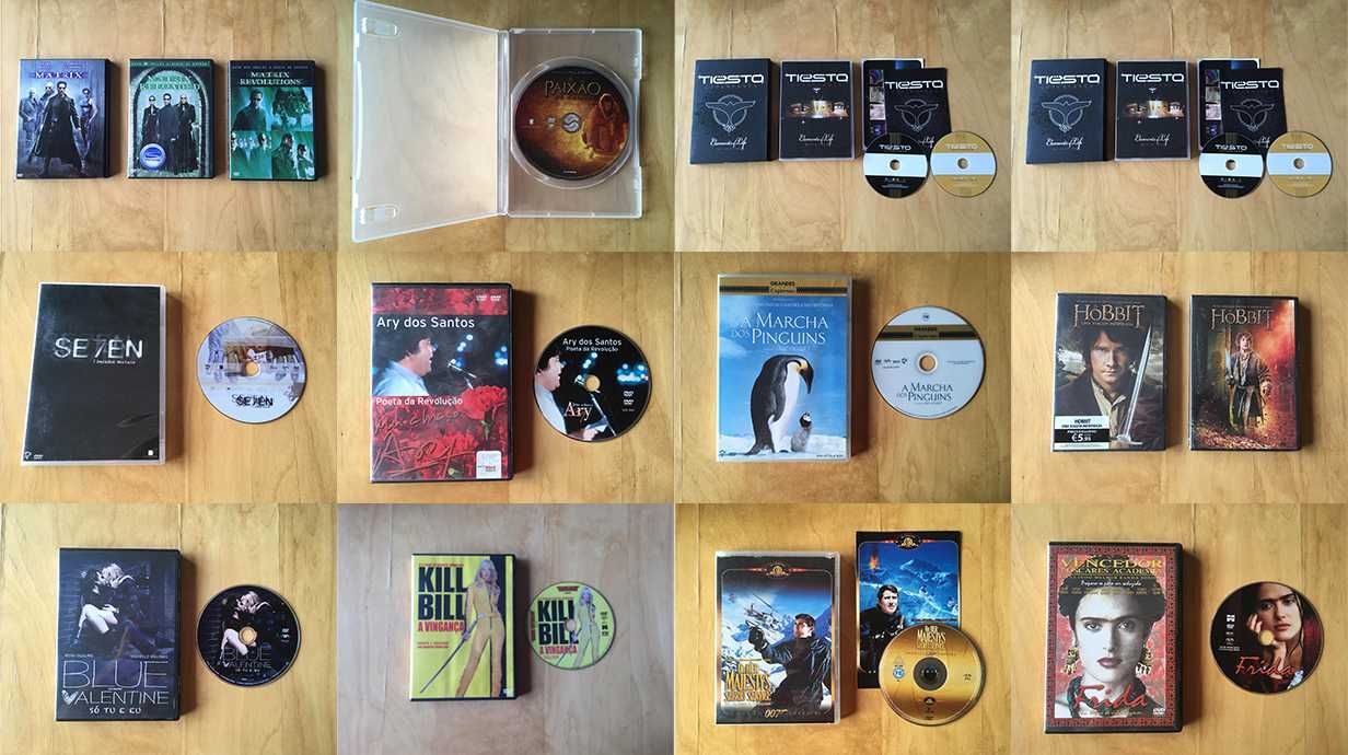 Conjunto de Filmes em DVD