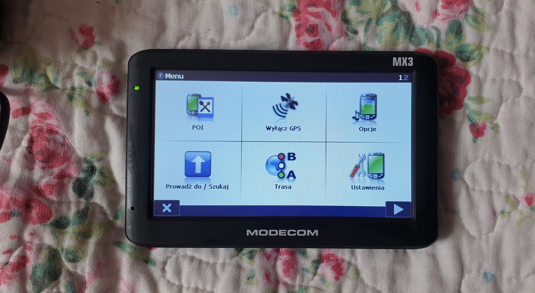 Nawigacja GPS Modecom MX3 z kablem i etui