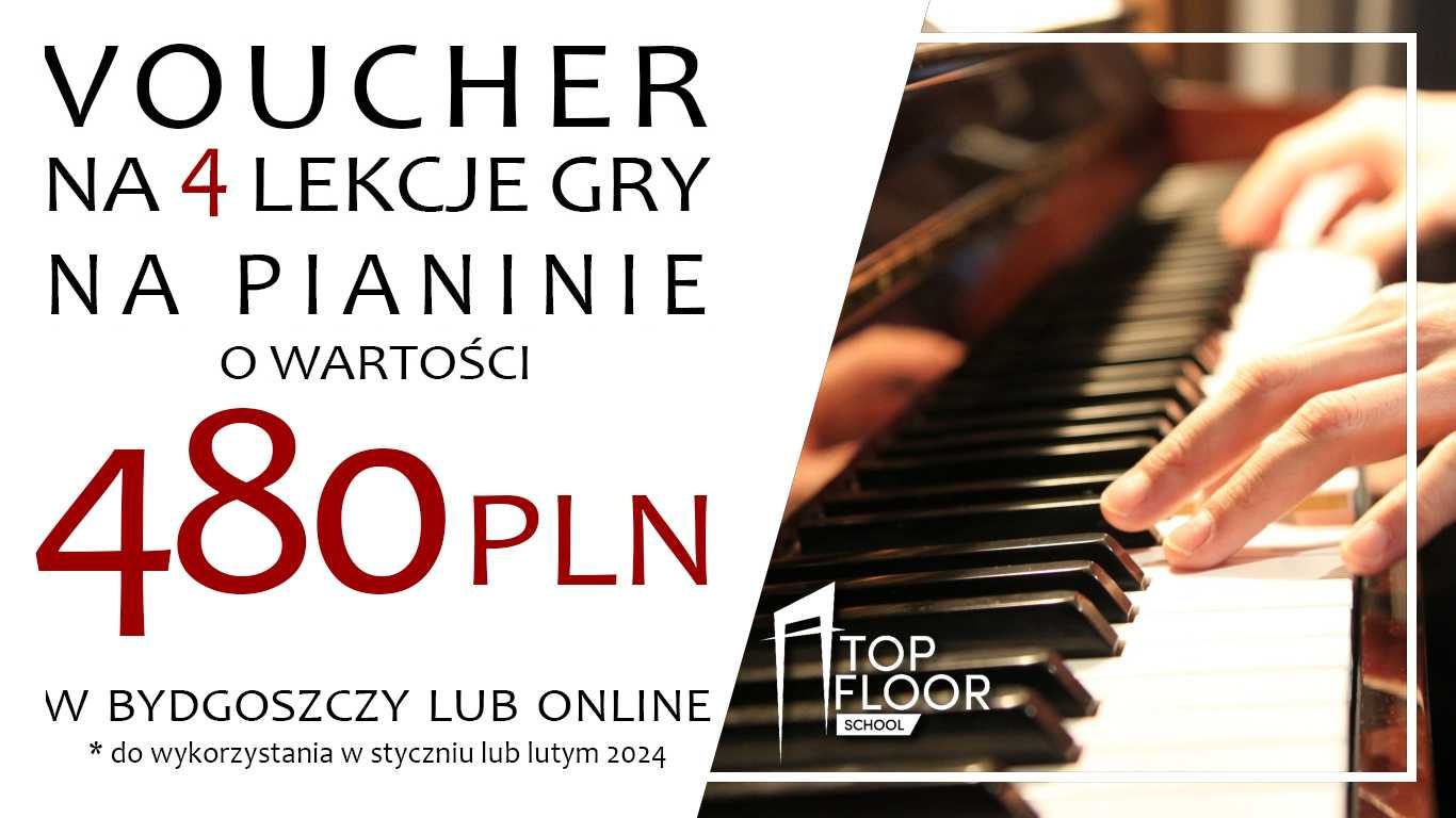 Voucher na 1 lekcję nauki gry na pianinie lub keyboardzie