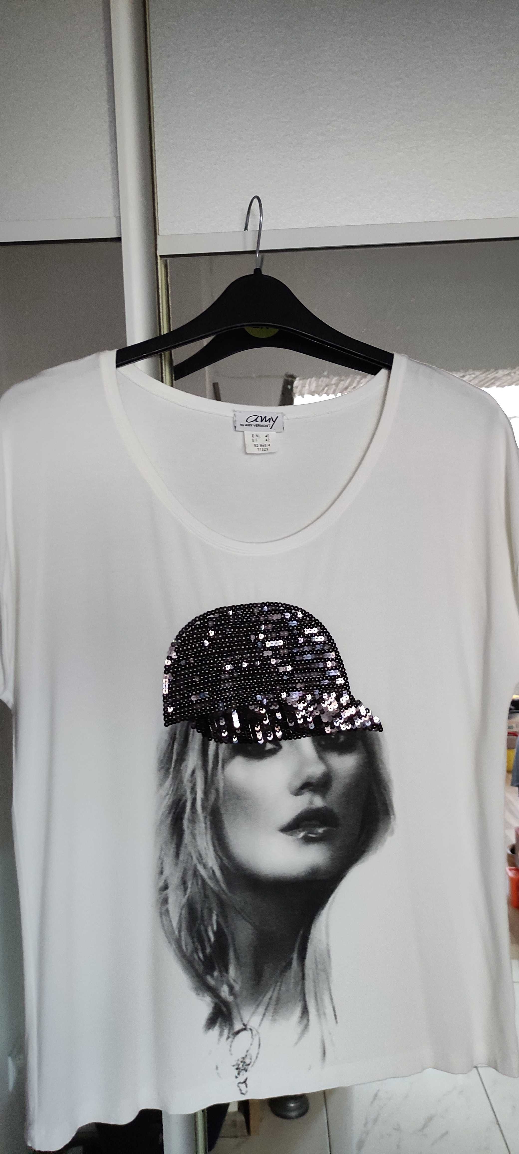 Śliczny t-shirt, rozm 40