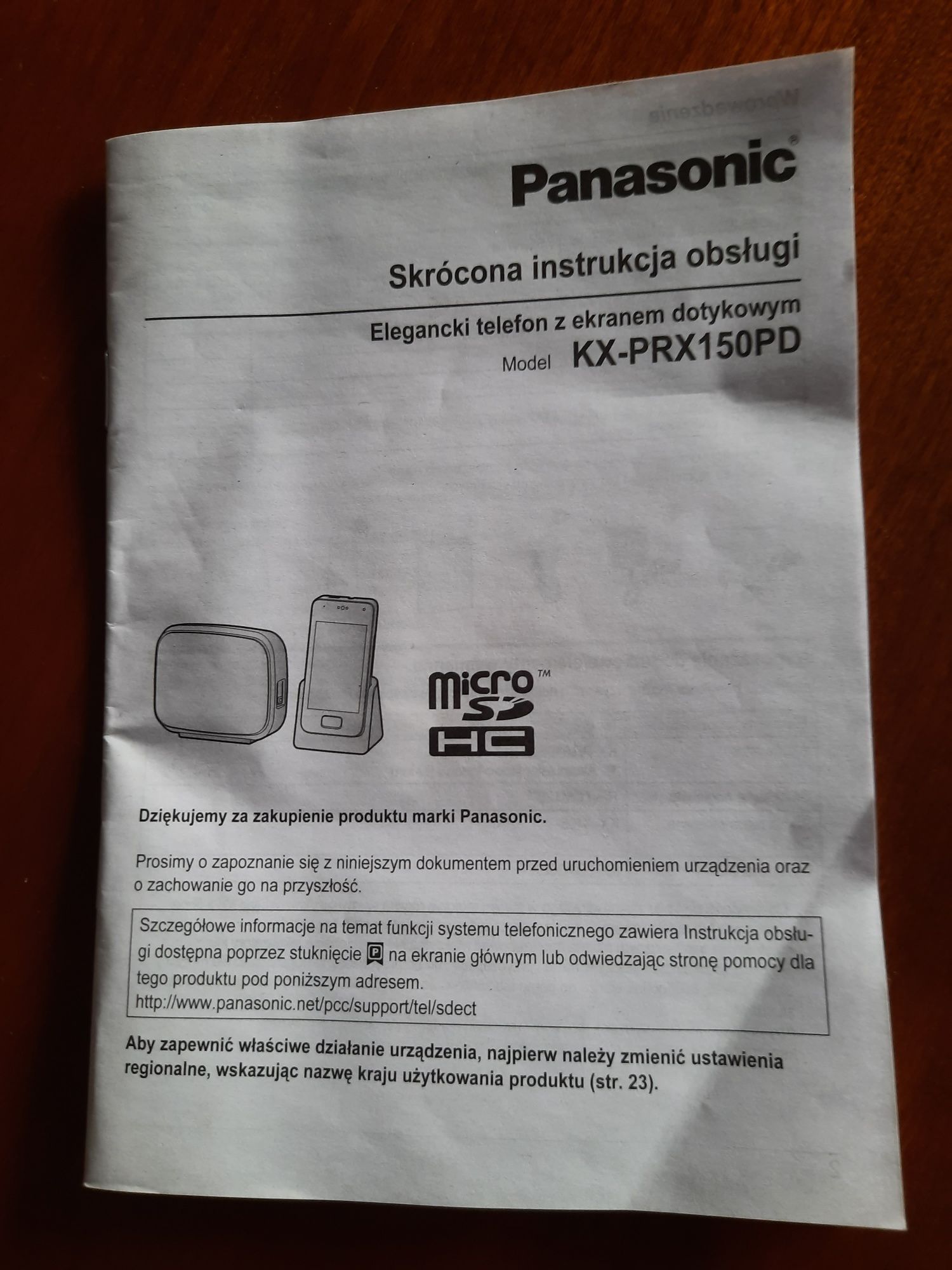 Telefon Panasonic KX-PRX150 stacjonarny i komórkowy w jednym