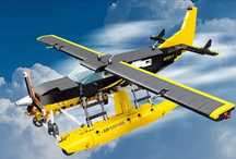 Конструктор детский водный самолет CESSNA208 амфибия 738шт блоков LEGO