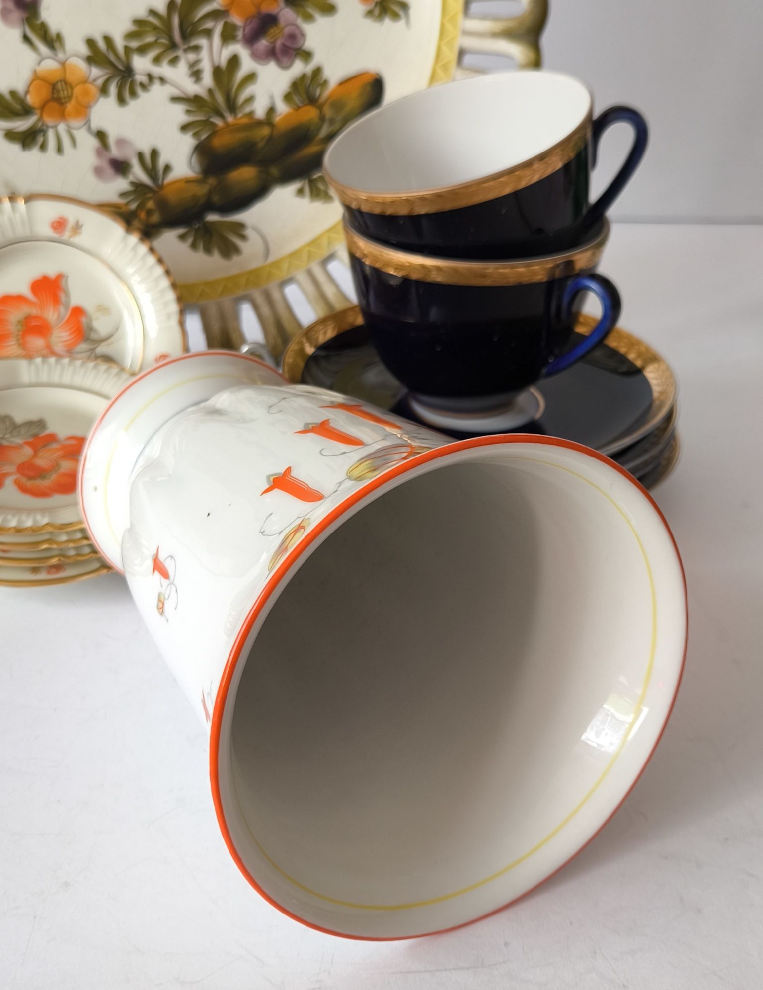 Piękny stary wazon porcelana Bavaria kolekcja