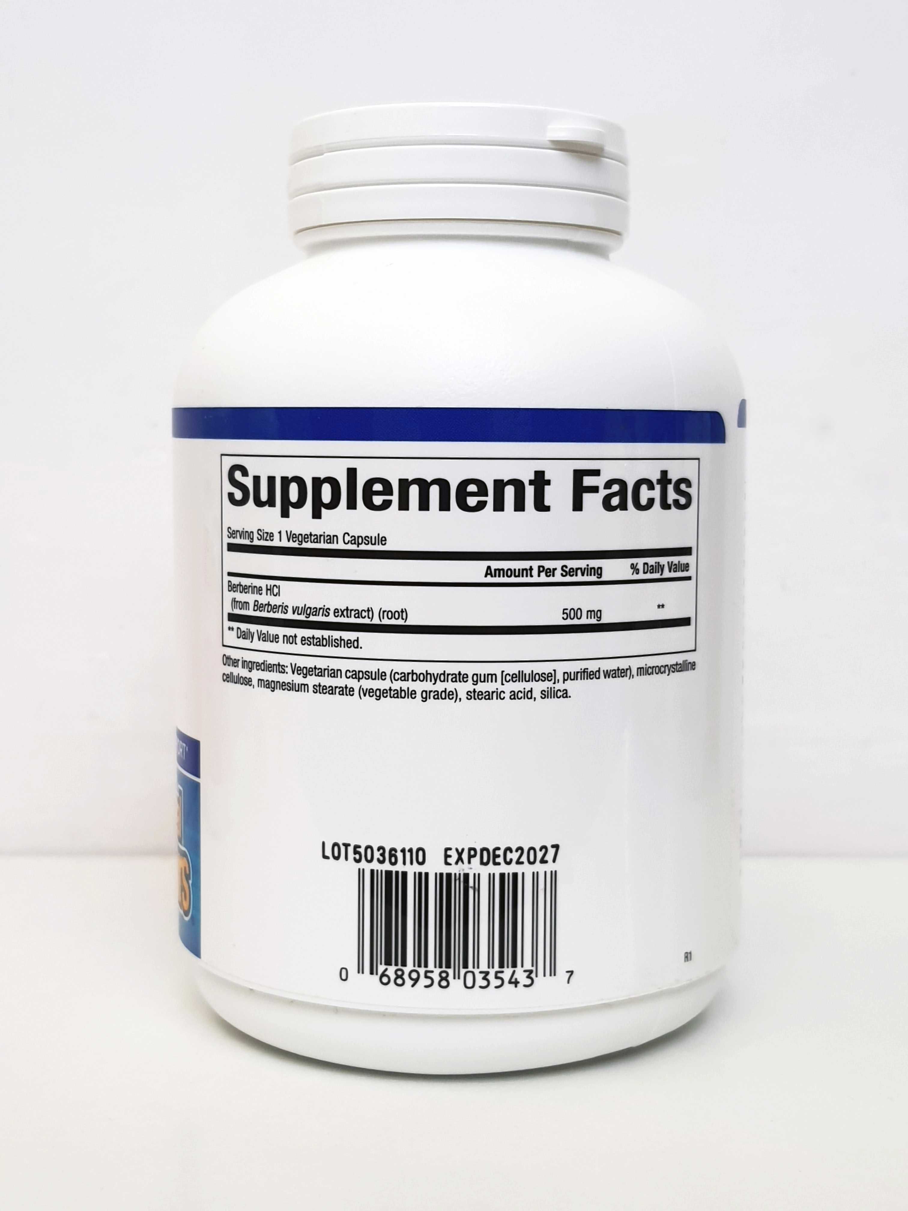 Берберин Natural Factors WellBetX, 500 мг, 120 капсул