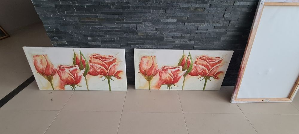 Duże obrazy, motyw kwiatów