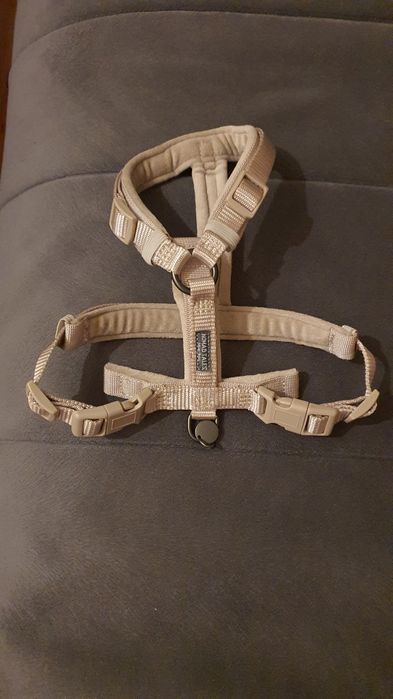 Komfortowe szelki dla psa Nomad Tales Blush kolor taupe S