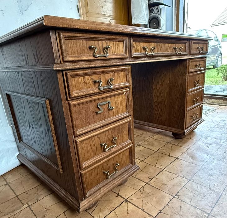 Biurko Vintage z drewna