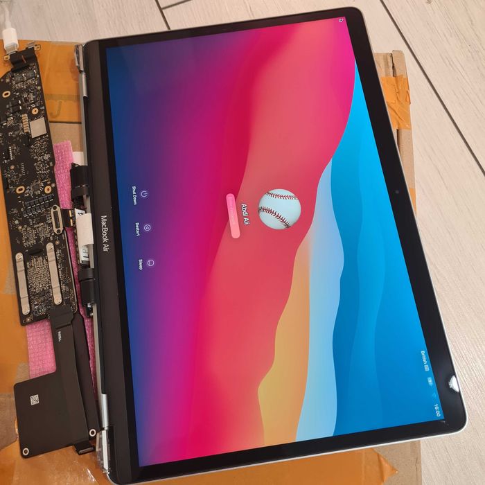 матриця з кришкою macbook air a2337   silver