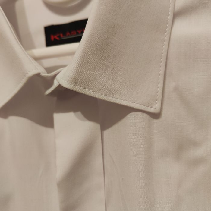 Koszula biała klasyka 38 182 na spinki