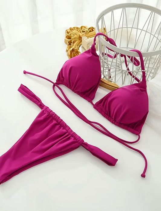 Роздільний рожевий купальник