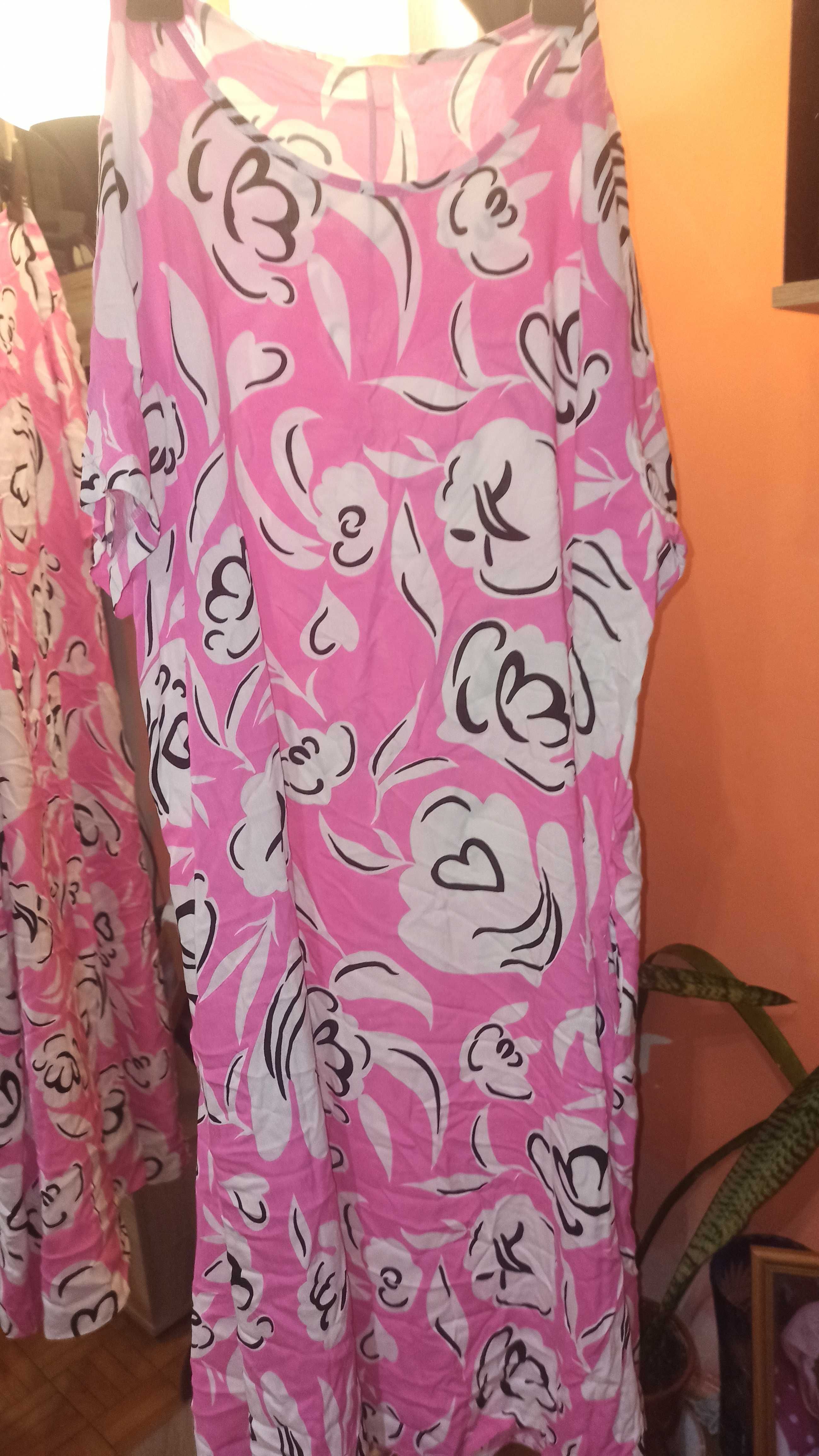 Długa sukienka różowa