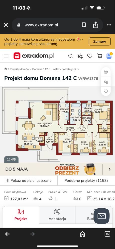 Projekt domu domena 142c