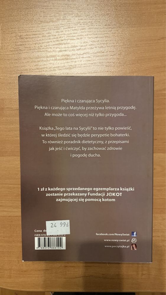 Książka Sara J.M. "Tego Lata Na Sycylii"
