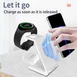Бездротова зарядна станція 3 в 1, 15 W (IPhone, Apple Watch, AirPods)