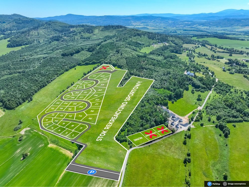 Działka rekreacyjna pod domki 35, 50, 70 m2 Pewna inwestycja! Raty!