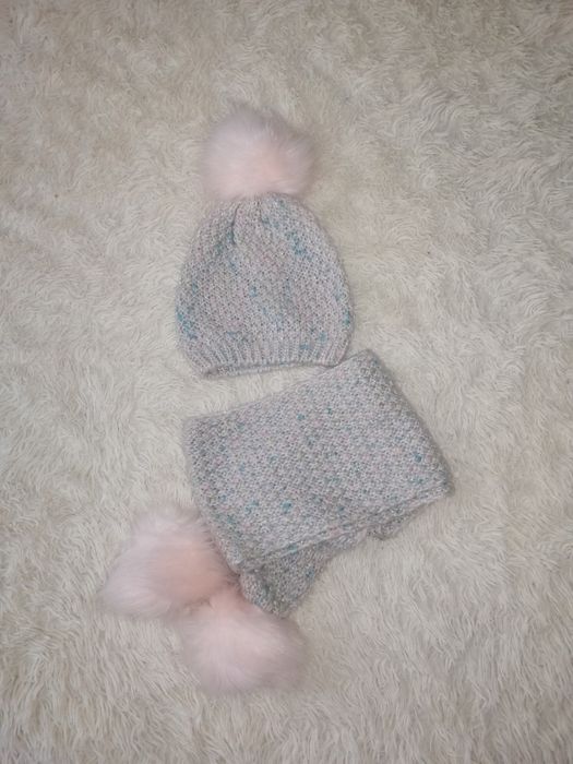 Шапка шарф  Matalan комплект на дівчинку дитячий зимова шапка