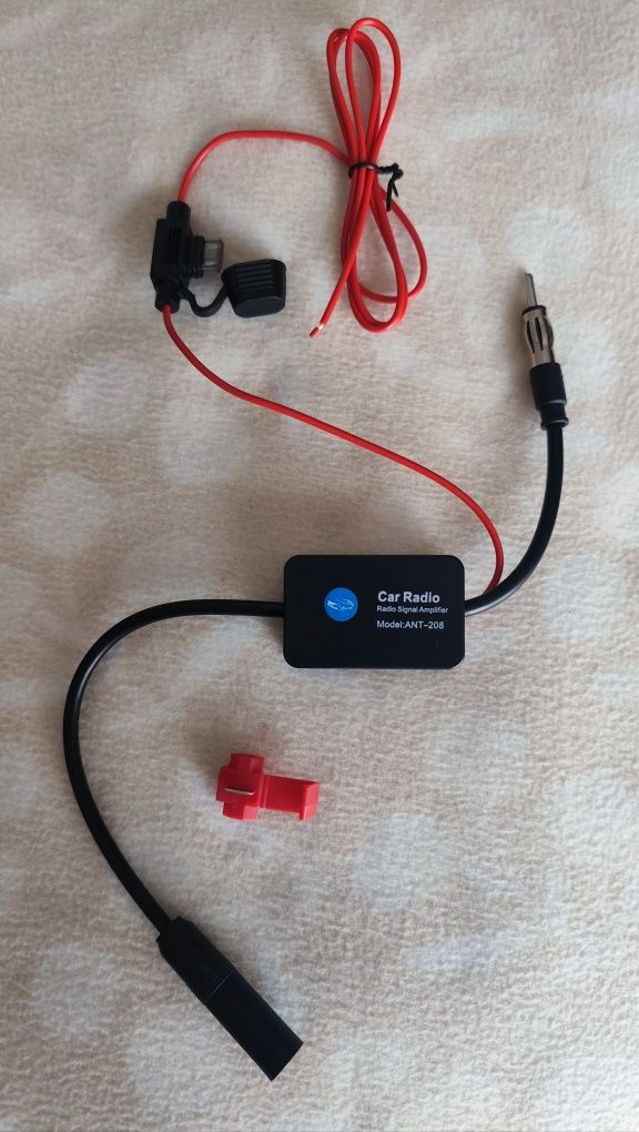Amplificador de sinal antena auto radio fm