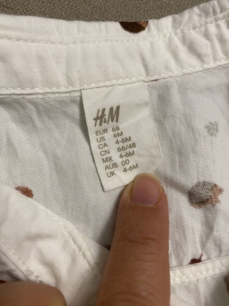 Комплект рубашка и штаны с подтяжками H&M на 6 мес