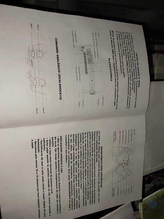 Folheto certificado garantia ps2