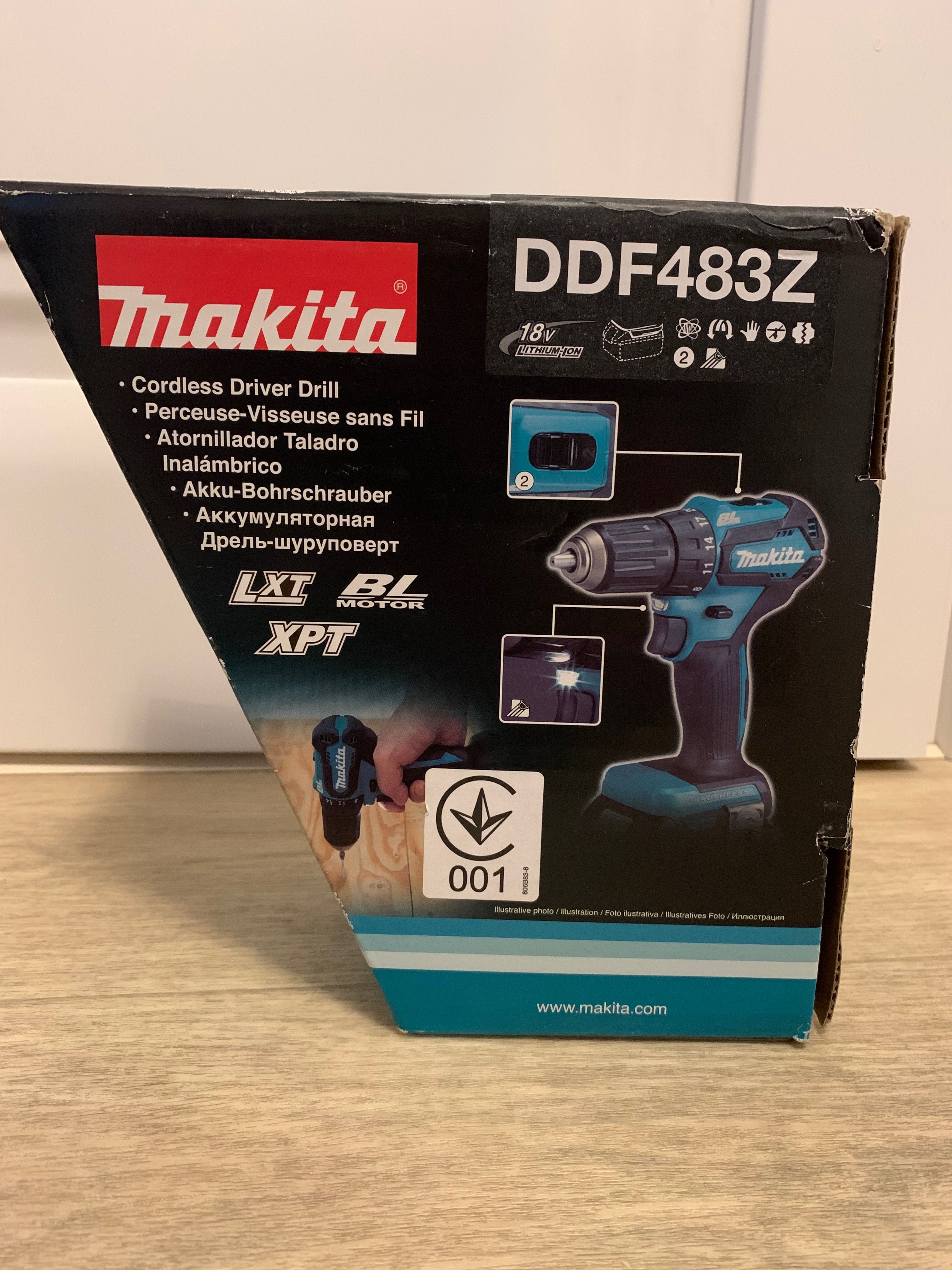 Дрель-шуруповерт Makita DDF483Z (оригинал) НОВЫЙ