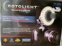 Iluminador led + Microfone Rotolight