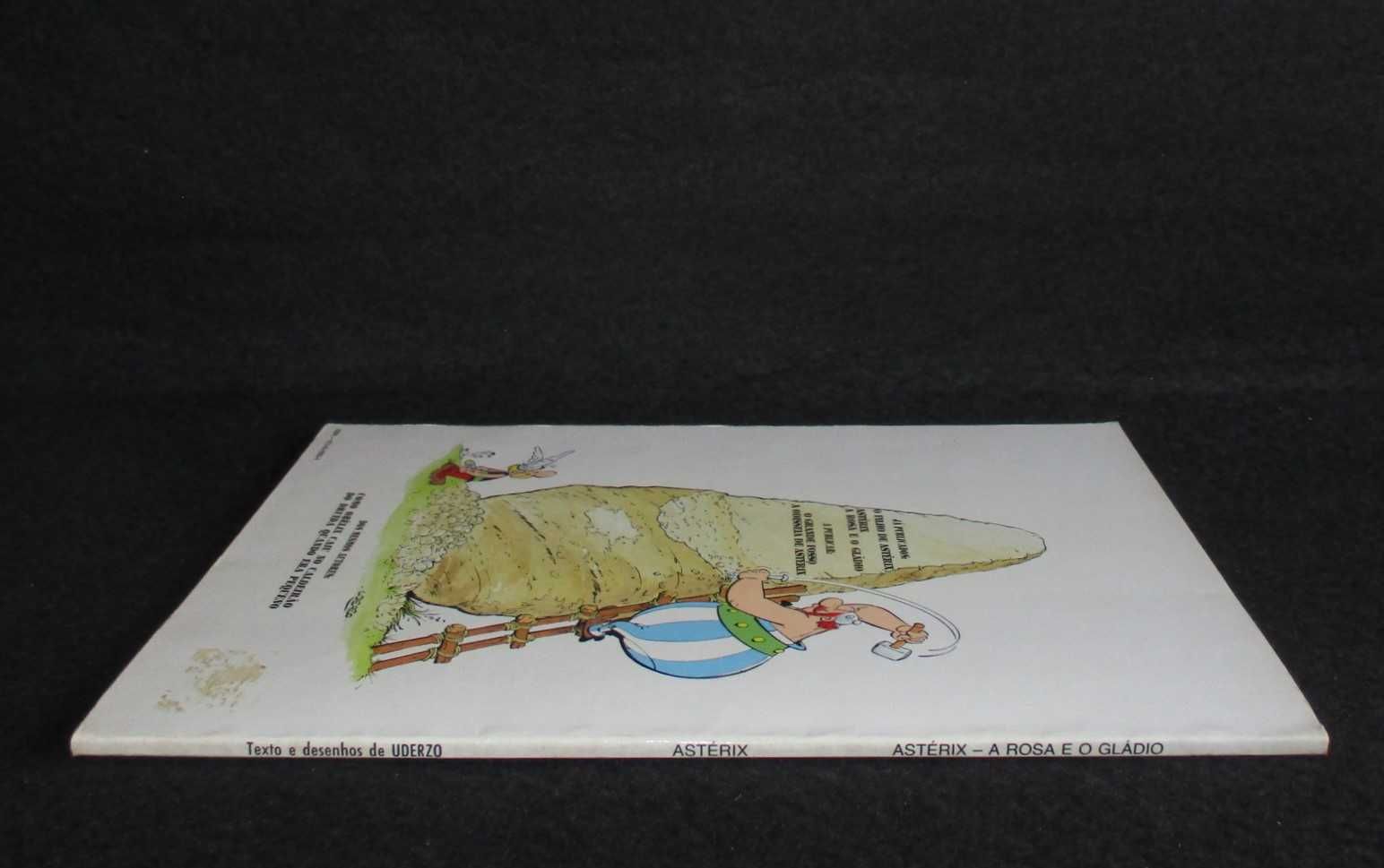 Livro BD Astérix A Rosa e o Gládio Meribérica Liber 1991