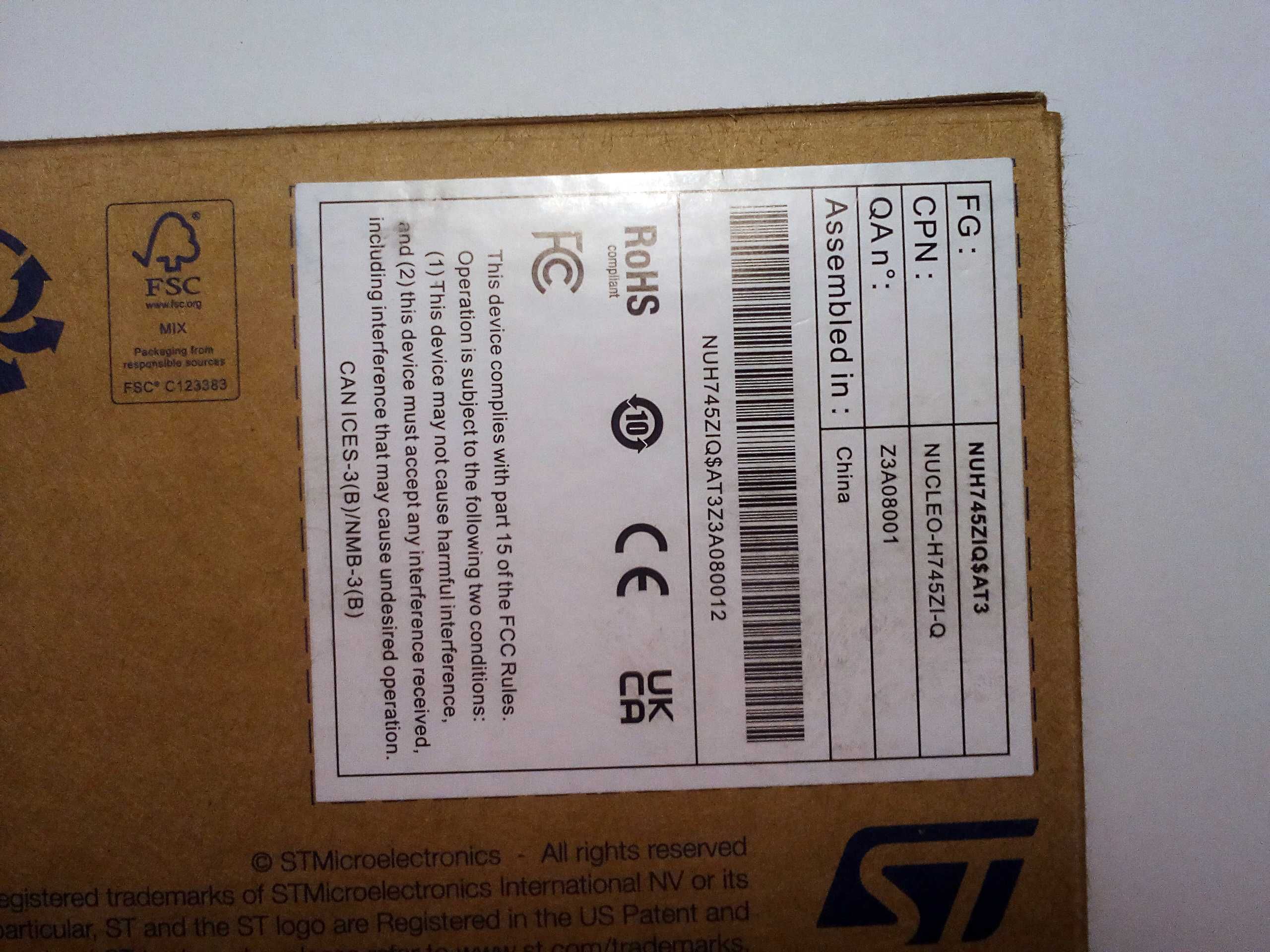 Плата мікроконтролерна STM32H745 NUCLEO  НОВА або Програмні коди