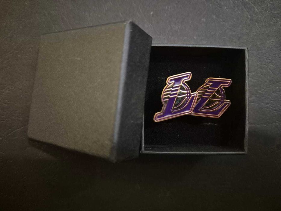 Spinki do mankietów koszuli Los Angeles Lakers NBA Nowe