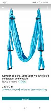 Komplet do aerial yoga yoga w powietrzu z kompletem do montażu