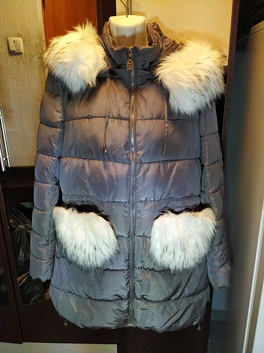 Тепла,стильна,зимова куртка 46 р