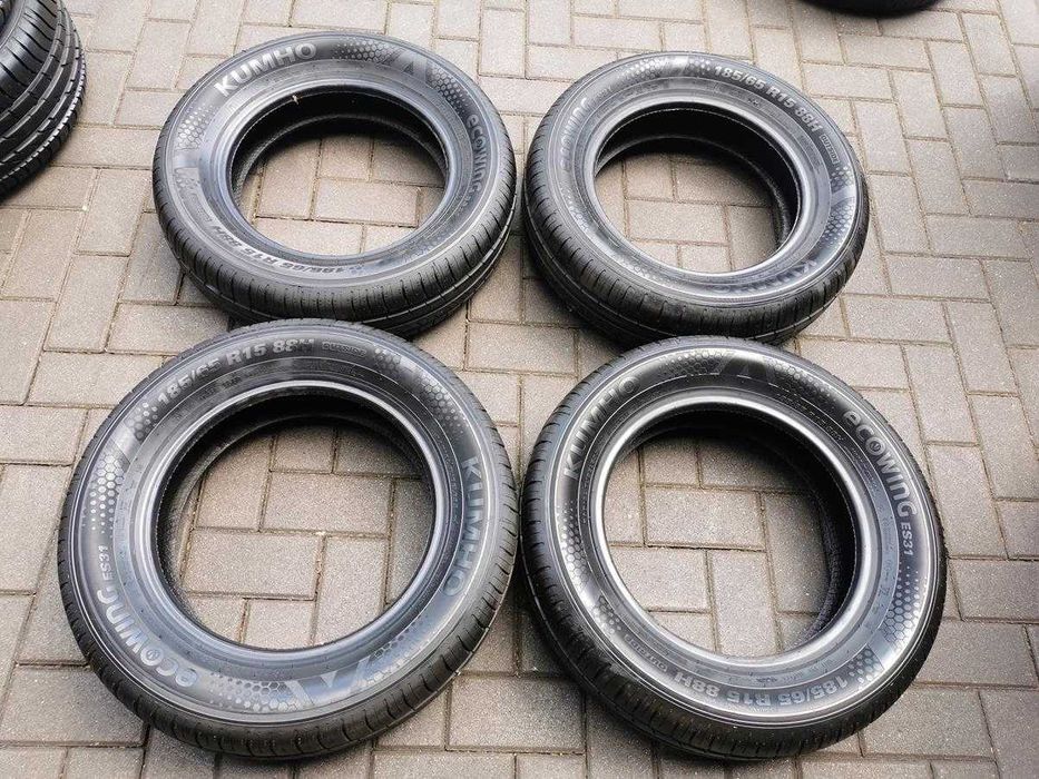 185/65 88H R15 KUMHO EcoWing ES31 jak NOWE 8mm 2021r Letnie Opony 4szt