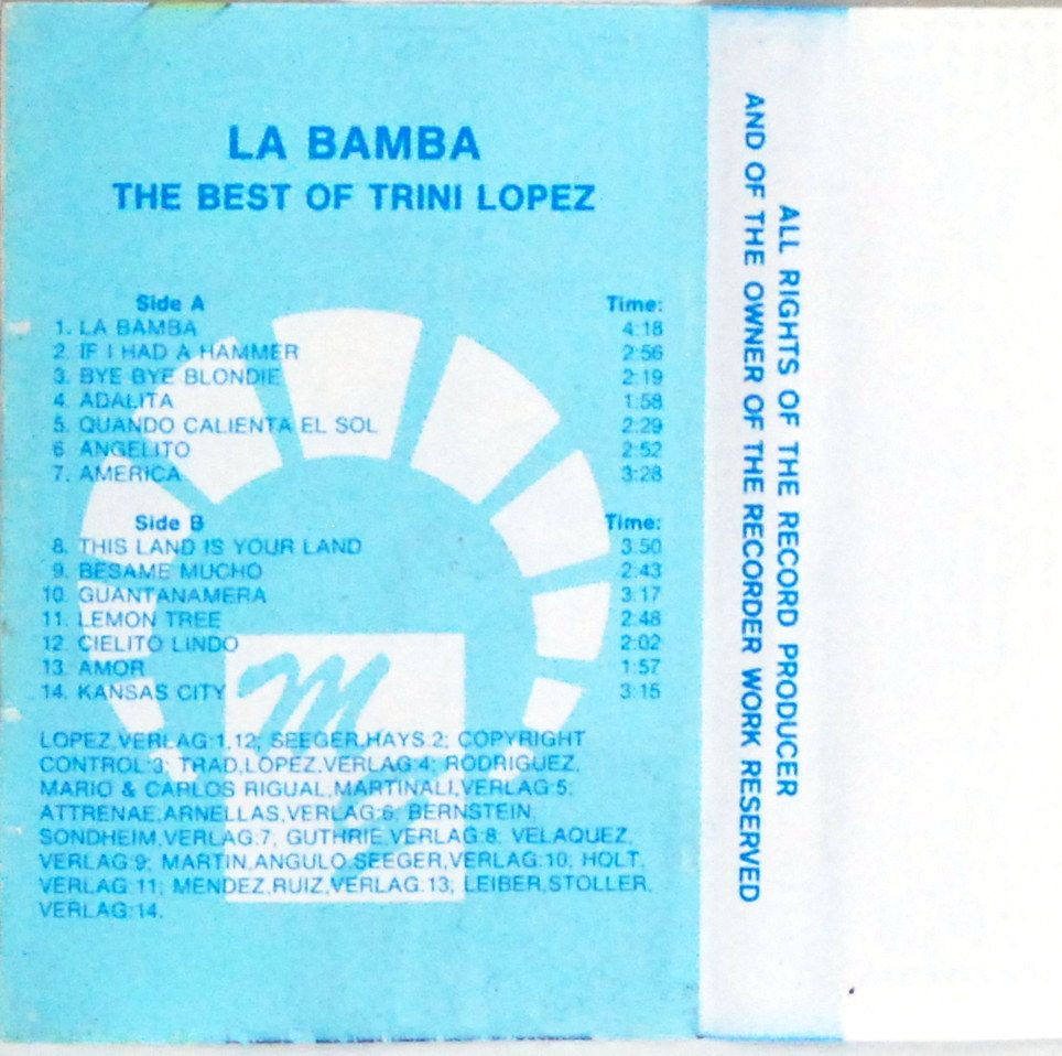 Trini Lopez - La Bamba - The Best Of (kaseta) BDB