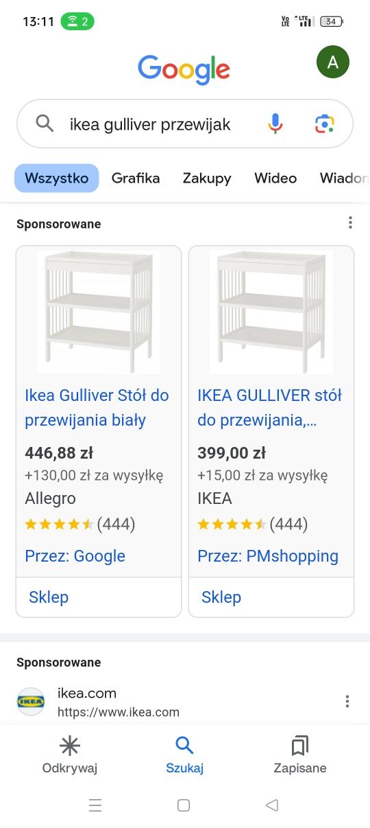 Przewijak Ikea biały