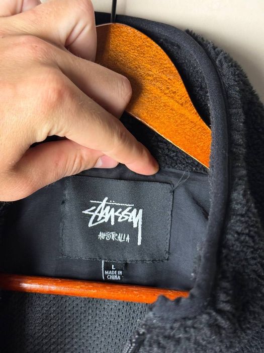 Оригінальна вінтажна teddy sherpa stussy, розмір l