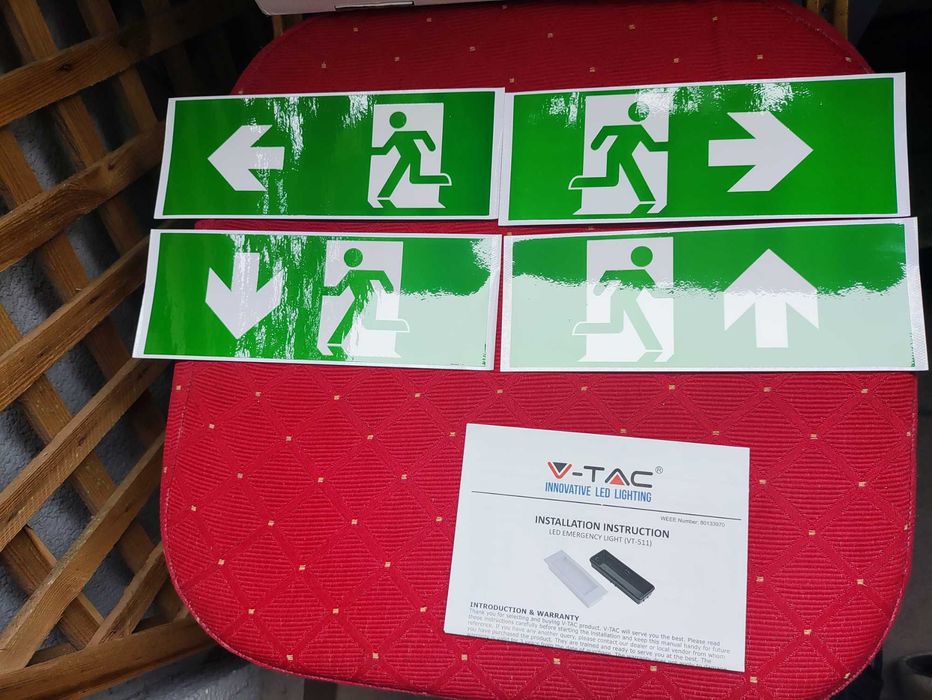 Podtynkowa Lampa Ewakuacyjna V-TAC VT-512S LED światło awaryjne Lampka