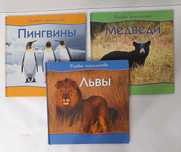 Три книги из серии "Первое знакомство"  Львы, медведи, пингвины