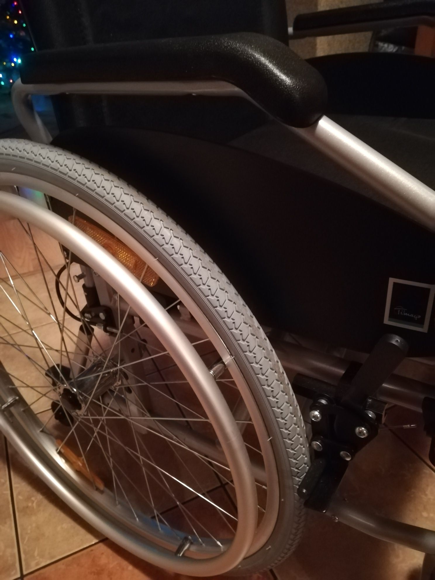 Wózek aluminiowy inwalidzki, lekki. Timango