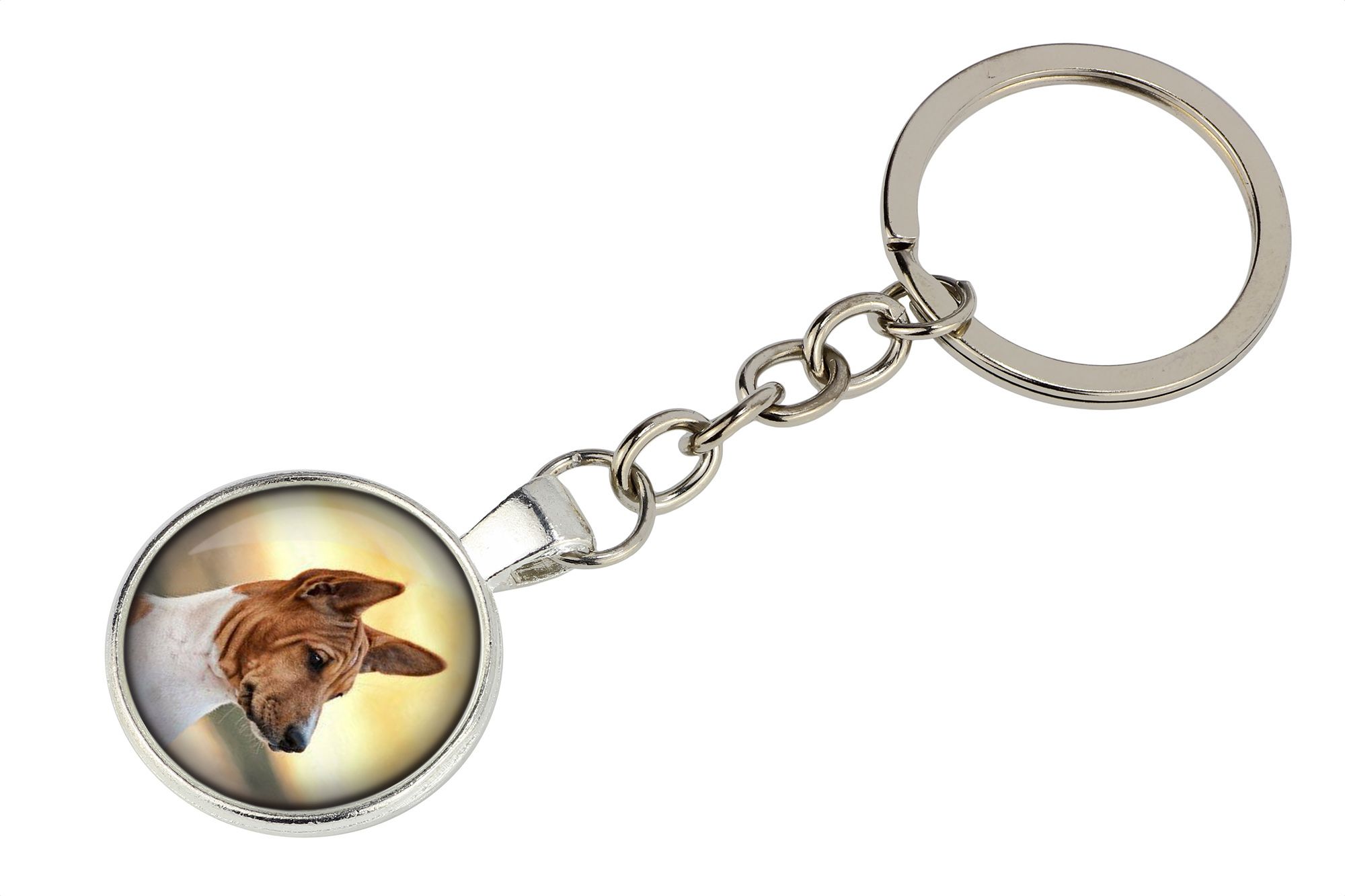 Basenji brelok w pudełku ze zdjęciem Art-Dog