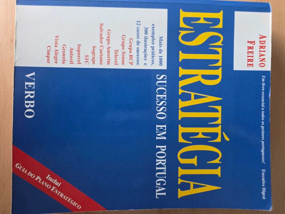 Livro Estratégia-Sucesso em Portugal Adriano Freire.MBA/pós-graduação