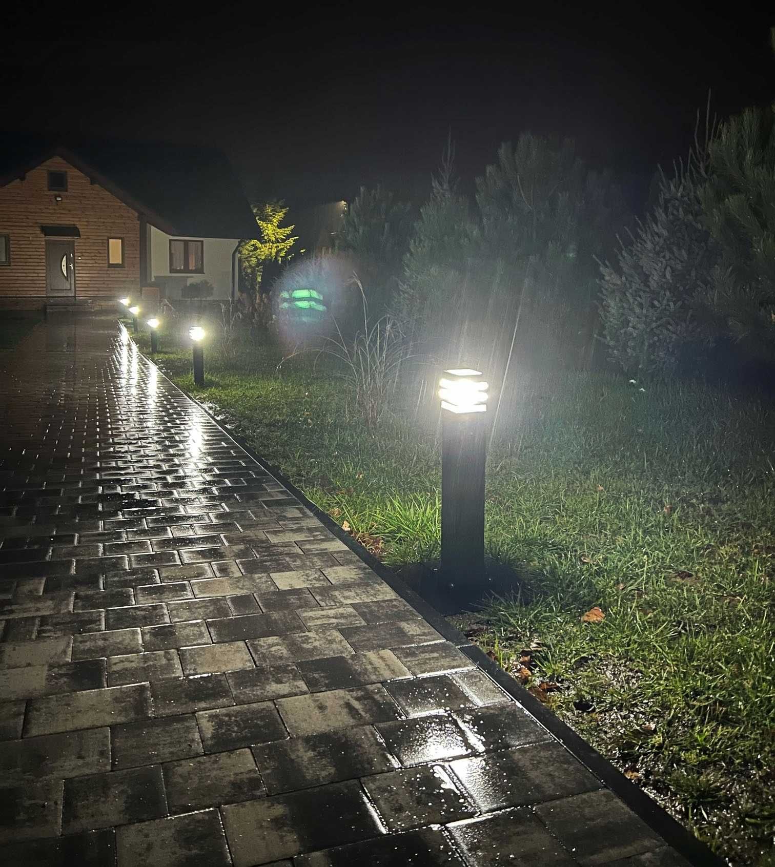 LAMPA OGRODOWA słupek stojąca zewnętrzna 60cm * WYSYŁKA POBRANIE