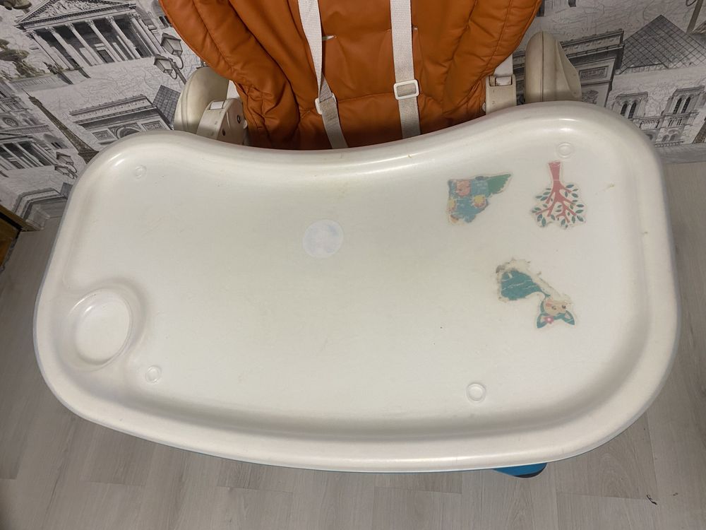 Стілець для годування 2 в1 chicco Poly стульчик для кормления