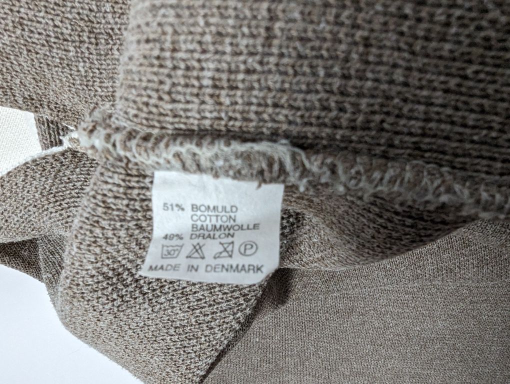 Beżowa ciepla wierzchnia narzutka kardigan gęsty splot freesize/  M38