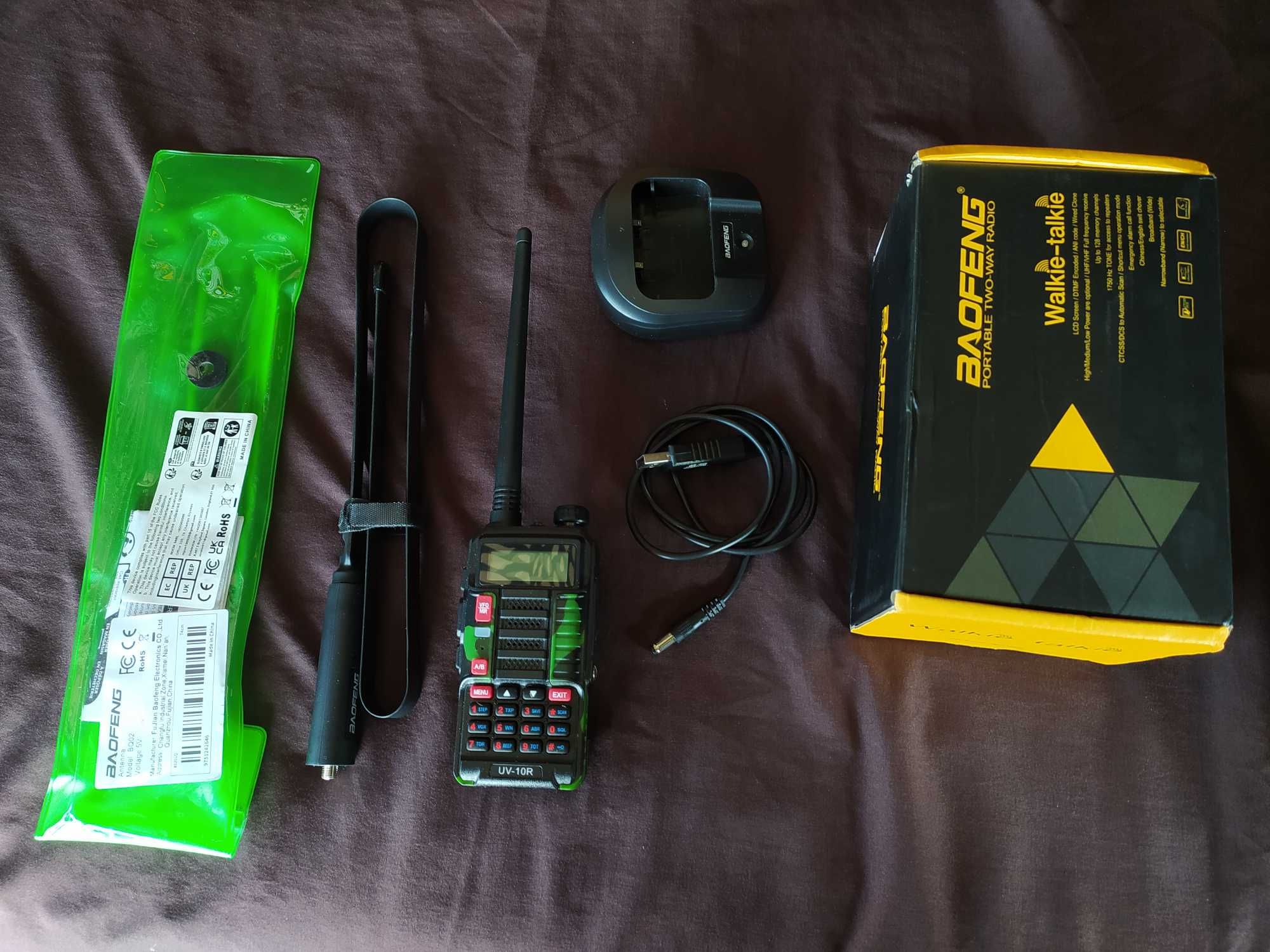 Baofeng UV-10R V2 + antena taktyczna Baofeng