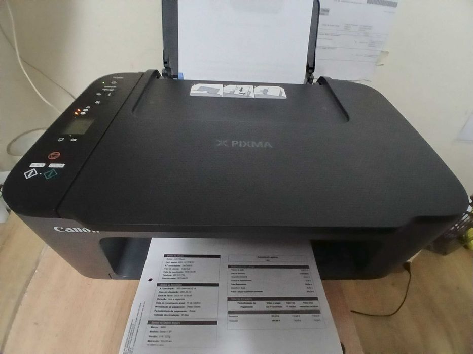 Impressora Canon Pixma TS 3450, com pouco uso